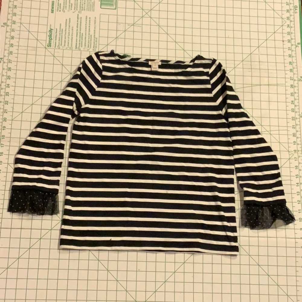J. Crew boatneck striped top